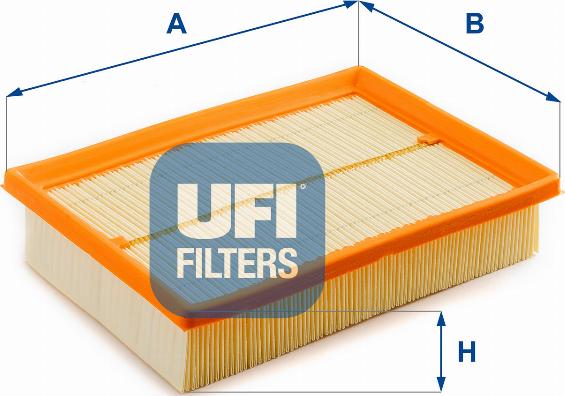 UFI 30.569.00 - Воздушный фильтр, двигатель autosila-amz.com