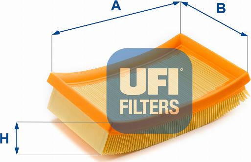 UFI 30.603.00 - Воздушный фильтр, двигатель autosila-amz.com