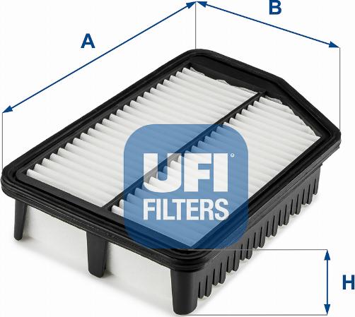 UFI 30.635.00 - Воздушный фильтр, двигатель autosila-amz.com
