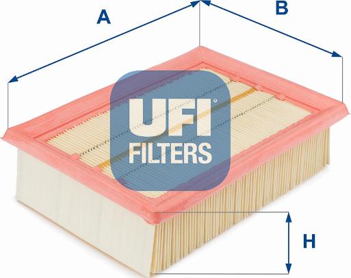 UFI 30.066.00 - Воздушный фильтр, двигатель autosila-amz.com