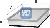 UFI 30.193.00 - Воздушный фильтр, двигатель autosila-amz.com