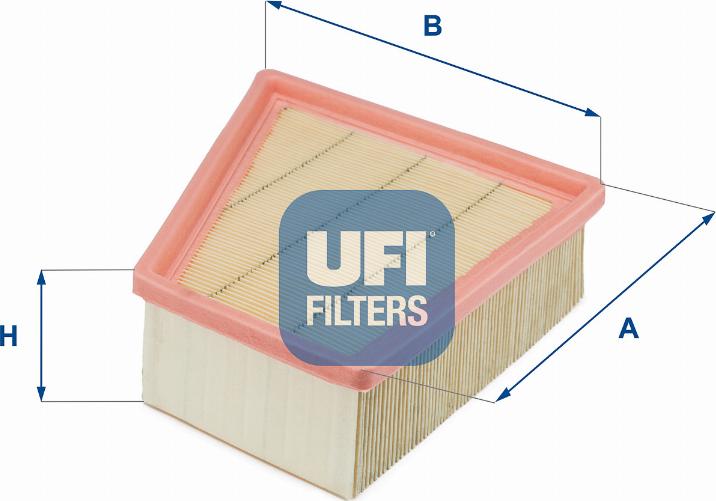 UFI 30.133.00 - Воздушный фильтр, двигатель autosila-amz.com