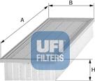 UFI 30.855.00 - Воздушный фильтр, двигатель autosila-amz.com