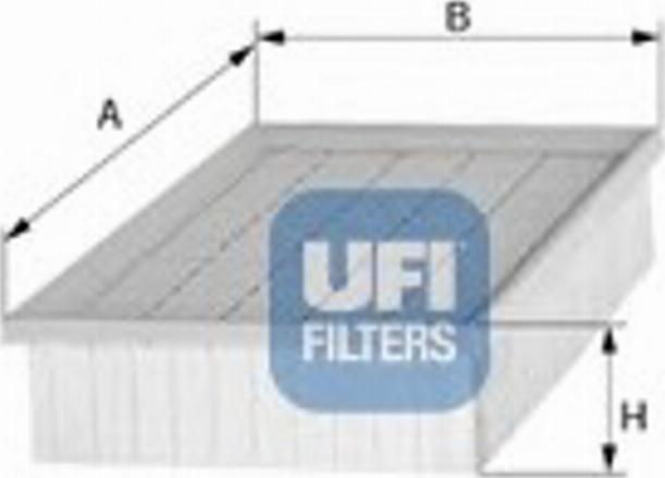 UFI 30.895.00 - Воздушный фильтр, двигатель autosila-amz.com