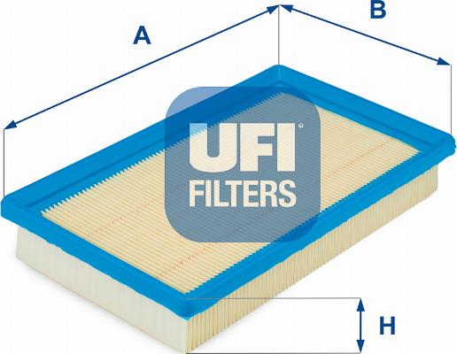 UFI 30.858.00 - Воздушный фильтр, двигатель autosila-amz.com