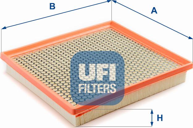 UFI 30.388.00 - Воздушный фильтр, двигатель autosila-amz.com