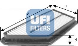 UFI 30.337.00 - Воздушный фильтр, двигатель autosila-amz.com