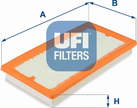 UFI 30.376.00 - Воздушный фильтр, двигатель autosila-amz.com