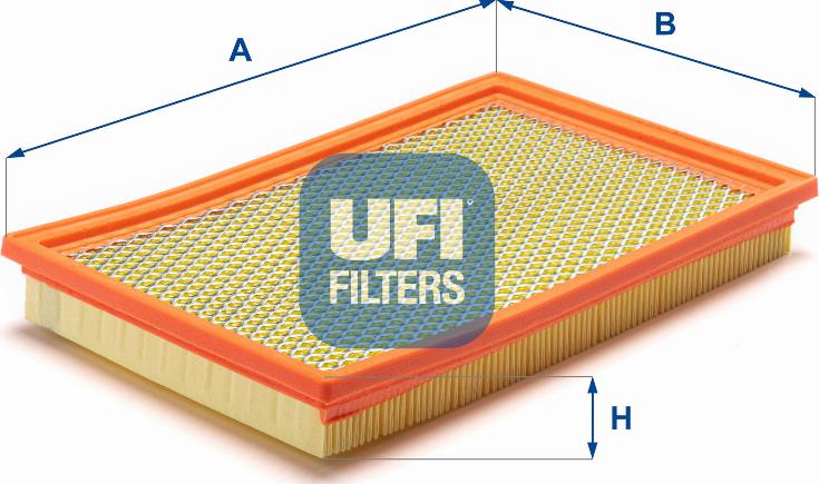 UFI 30.263.00 - Воздушный фильтр, двигатель autosila-amz.com