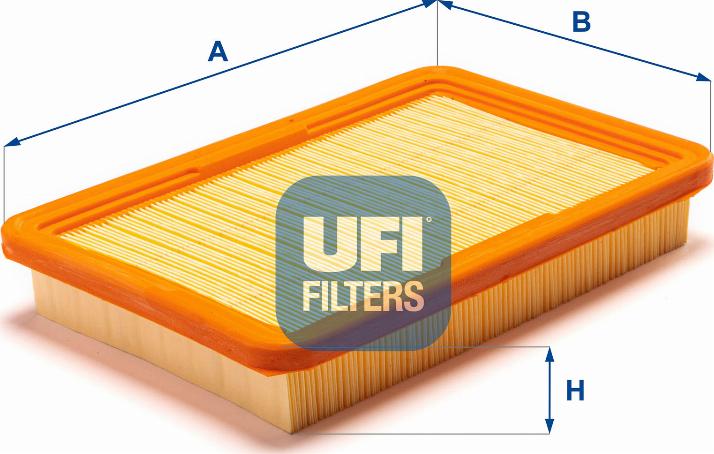 UFI 30.285.00 - Воздушный фильтр, двигатель autosila-amz.com