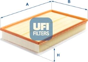 UFI 30.A35.00 - Воздушный фильтр, двигатель autosila-amz.com