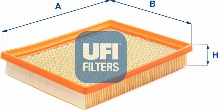 UFI 30.B44.00 - Воздушный фильтр, двигатель autosila-amz.com