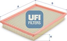 UFI 30.C43.00 - Воздушный фильтр, двигатель autosila-amz.com