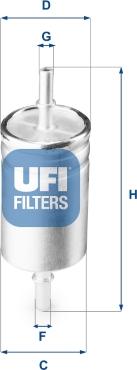 UFI 31.941.00 - Топливный фильтр autosila-amz.com