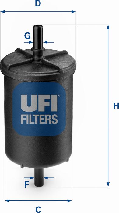 UFI 31.948.00 - Топливный фильтр autosila-amz.com
