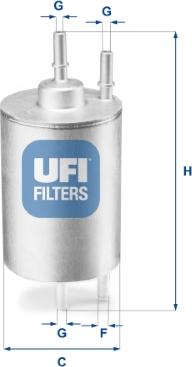 UFI 31.958.00 - Топливный фильтр autosila-amz.com