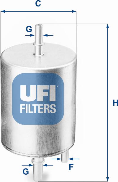 UFI 31.919.00 - Топливный фильтр autosila-amz.com