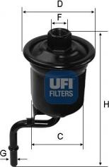 UFI 31.914.00 - Топливный фильтр autosila-amz.com