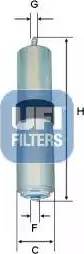 UFI 31.926.00 - Топливный фильтр autosila-amz.com