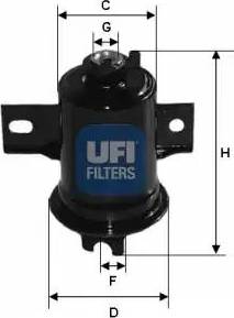 UFI 31.599.00 - Топливный фильтр autosila-amz.com