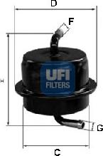 UFI 31.565.00 - Топливный фильтр autosila-amz.com