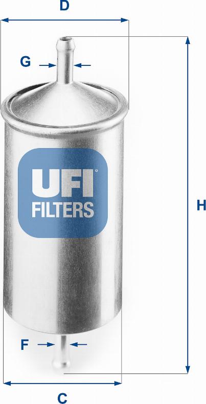 UFI 31.501.00 - Топливный фильтр autosila-amz.com