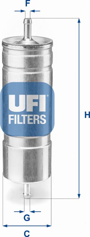 UFI 31.508.00 - Топливный фильтр autosila-amz.com
