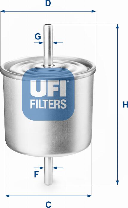 UFI 31.514.00 - Топливный фильтр autosila-amz.com