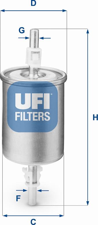 UFI 31.515.00 - Топливный фильтр autosila-amz.com