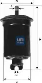 UFI 31.632.00 - Топливный фильтр autosila-amz.com