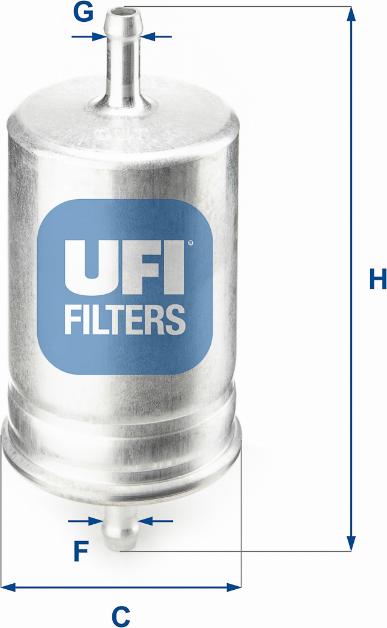UFI 31.510.00 - Топливный фильтр autosila-amz.com