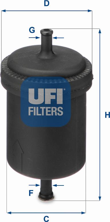 UFI 31.512.00 - Топливный фильтр autosila-amz.com