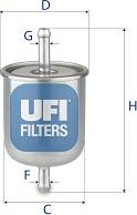 UFI 31.529.00 - Топливный фильтр autosila-amz.com