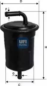 UFI 31.521.00 - Топливный фильтр autosila-amz.com