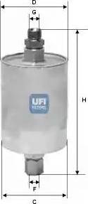 UFI 31.660.00 - Топливный фильтр autosila-amz.com