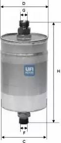 UFI 31.578.00 - Топливный фильтр autosila-amz.com