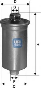 UFI 31.699.00 - Топливный фильтр autosila-amz.com