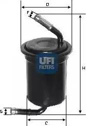 UFI 31.697.00 - Топливный фильтр autosila-amz.com