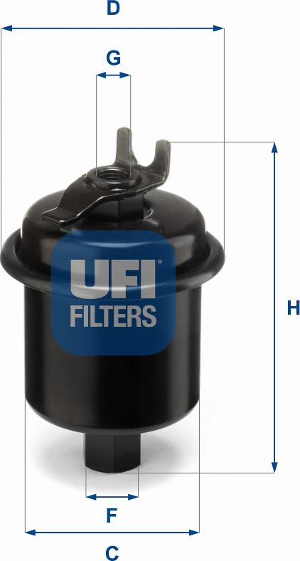UFI 31.621.00 - Топливный фильтр autosila-amz.com