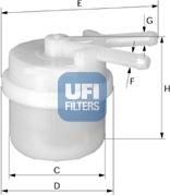 UFI 31.024.00 - Топливный фильтр autosila-amz.com