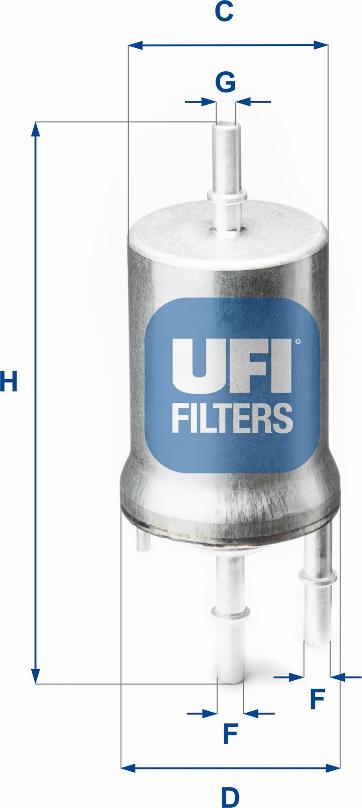 UFI 31.845.00 - Топливный фильтр autosila-amz.com