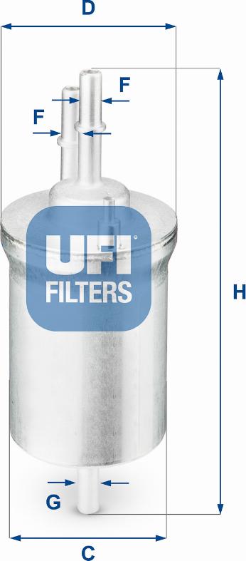 UFI 31.840.00 - Топливный фильтр autosila-amz.com