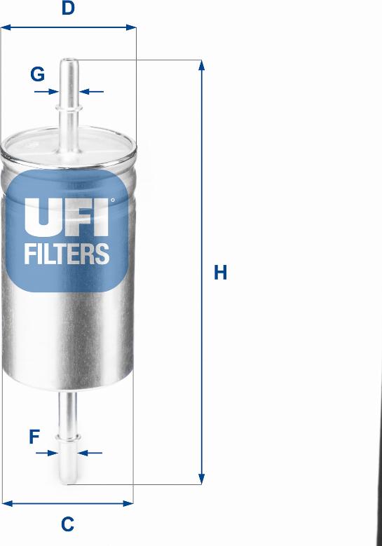 UFI 31.842.00 - Топливный фильтр autosila-amz.com