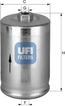 UFI 31.814.00 - Фильтр топливный легковой BENTLET, ROLLS ROYCE, SAAB autosila-amz.com