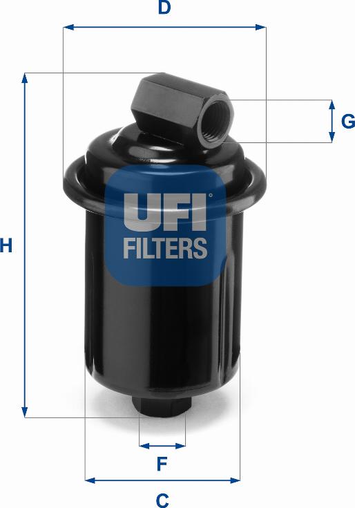UFI 31.749.00 - Топливный фильтр autosila-amz.com