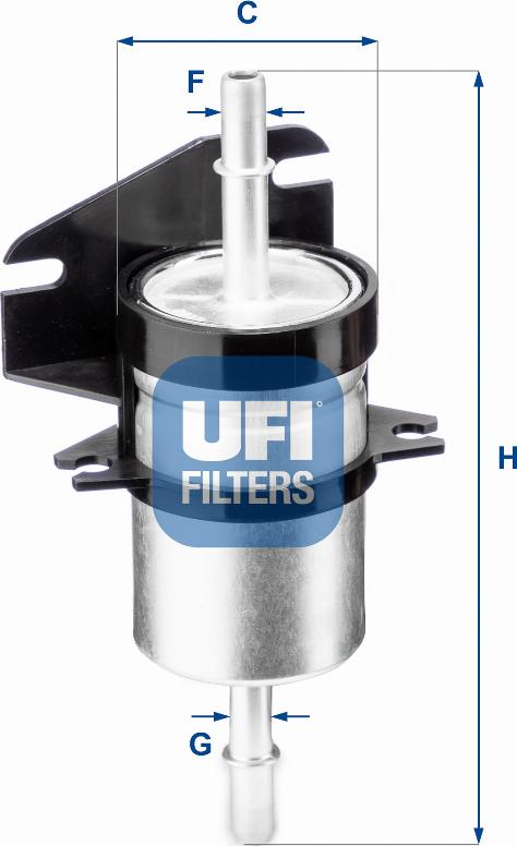 UFI 31.740.00 - Топливный фильтр autosila-amz.com
