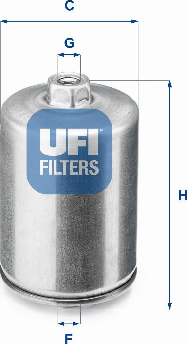 UFI 31.748.00 - Топливный фильтр autosila-amz.com