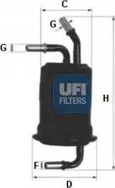 UFI 31.762.00 - Топливный фильтр autosila-amz.com