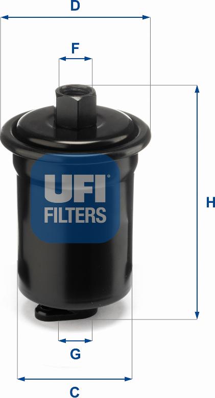 UFI 31.712.00 - Топливный фильтр autosila-amz.com