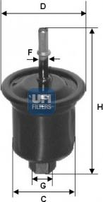 UFI 31.731.00 - Топливный фильтр autosila-amz.com